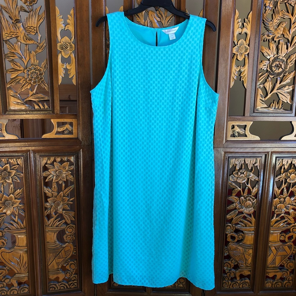 Christopher & Banks Sleeveless Mint Shift Dress